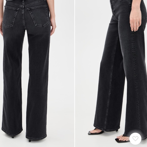 Re/Done Black Flare Jeans